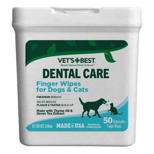 Dental Finger Wipes For Dogs & Cats