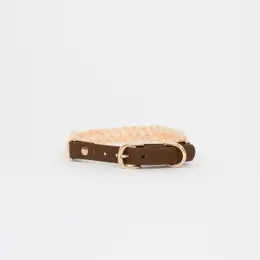 Braided Rope Collar Peach