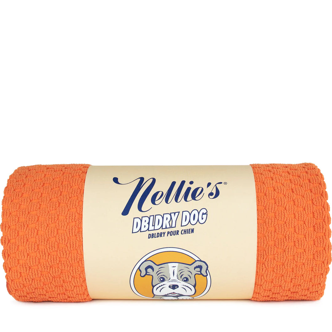 Double Dry Dog Towel Orange