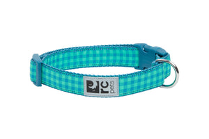 Clip Collar Green Gingham