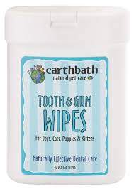 Earthbath Wipes Tooth & Gum